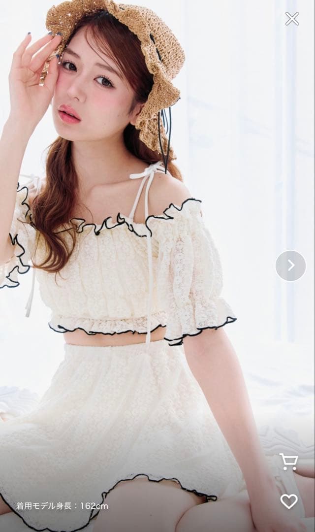 【新品未使用】OLIVE des OLIVEレースシャーリングswim wear