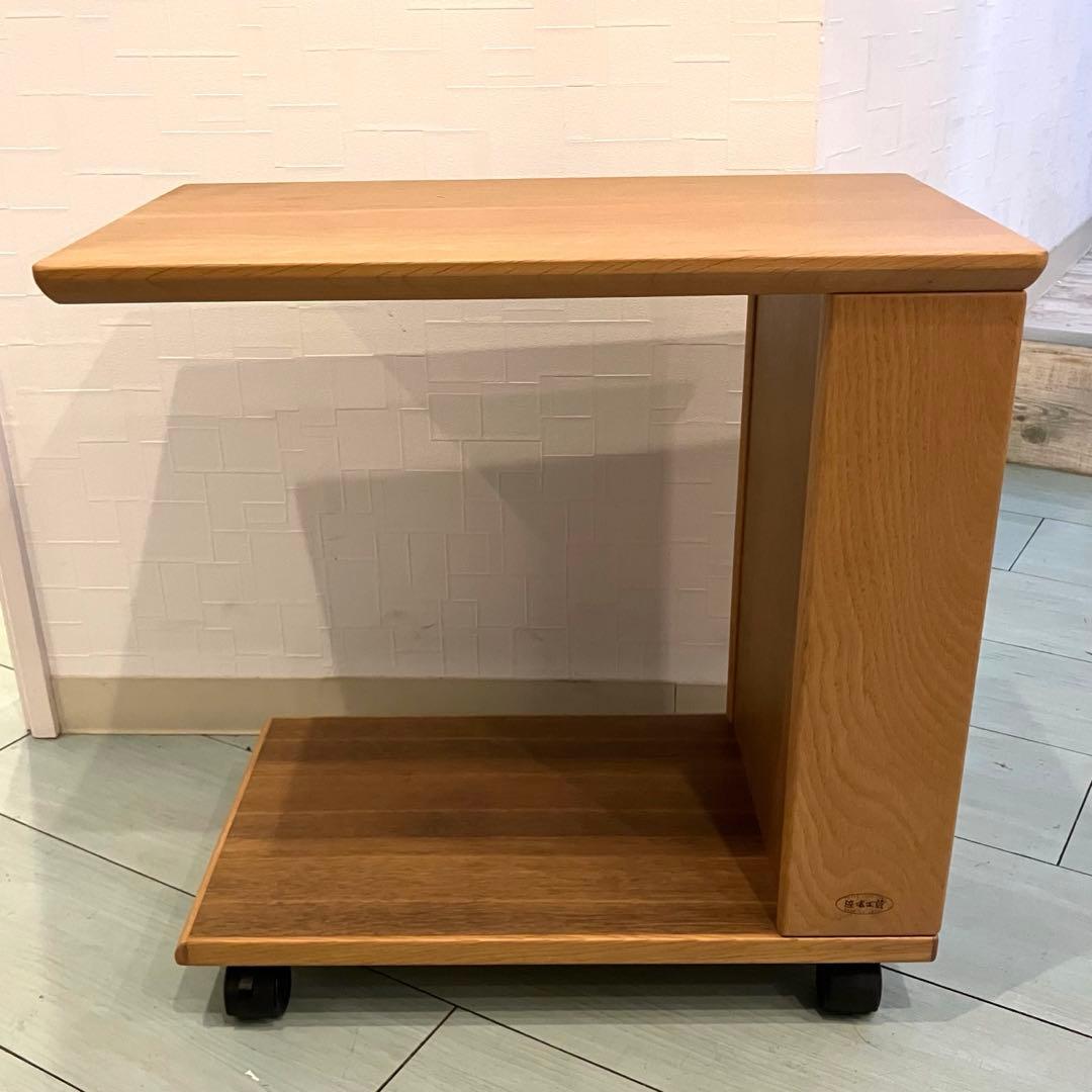 浜本工芸　濱本工藝　サイドテーブル　飾り棚　ローテーブル　ナチュラルオーク