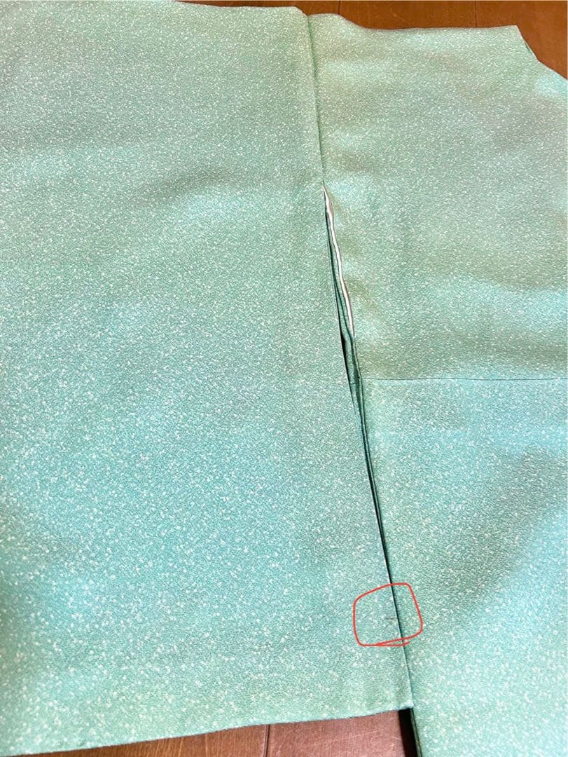 美品　裄丈長め　しつけ糸付き　正絹訪問着　フルセット4点　入学式　お宮参り