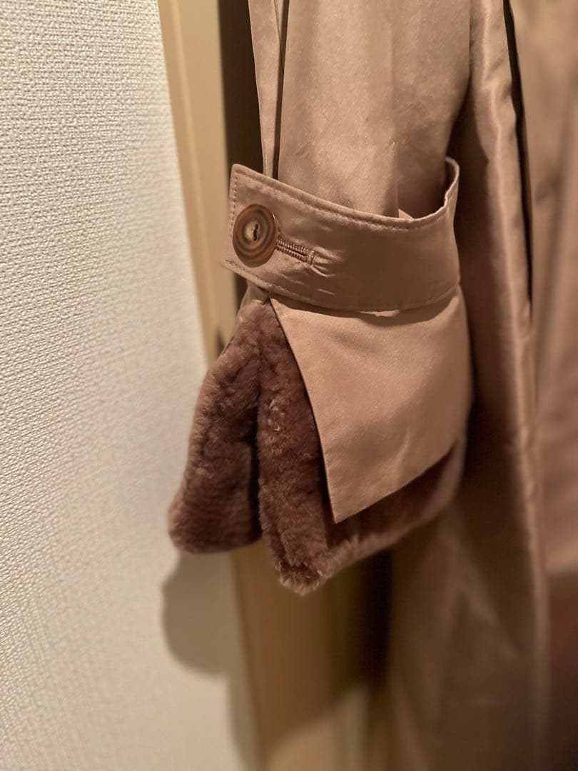FOXEY♡シルク生地トレンチコート♡ファー取り外し可