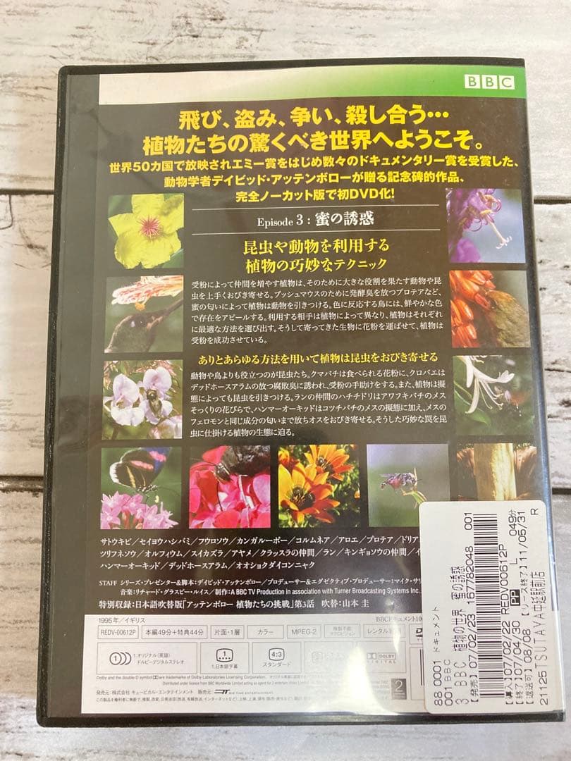 BBC 植物の世界 DVD 5枚セット　まとめ売り