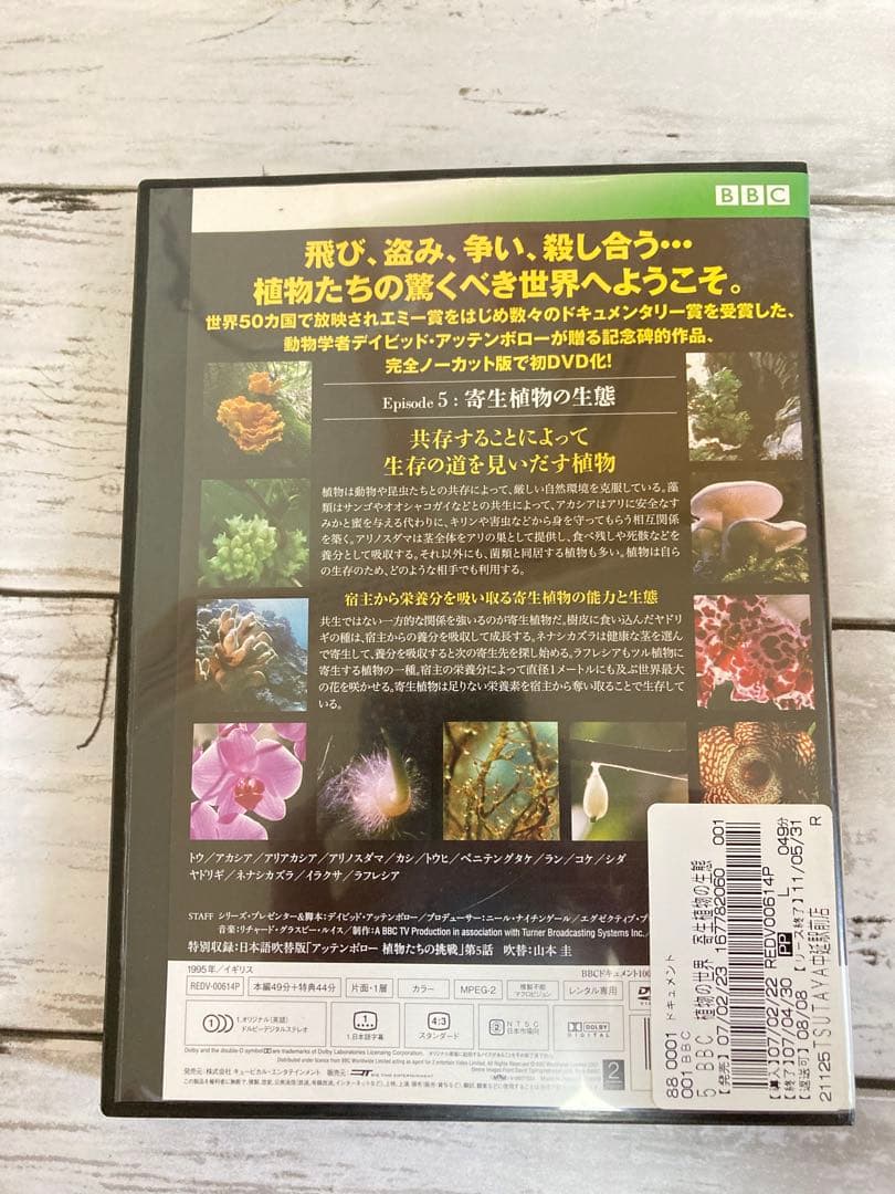 BBC 植物の世界 DVD 5枚セット　まとめ売り