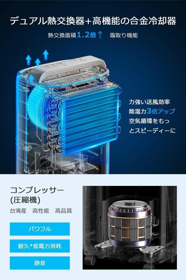 新品★最新型大特価★除湿機　衣類乾燥除湿機　コンプレッサー式　大容量タンク