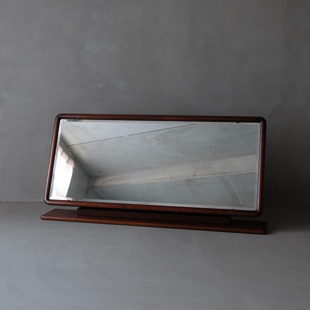 卓上鏡 130×62㎝　ミラー 鏡台 ドレッサー 化粧台 レトロ ヴィンテージ