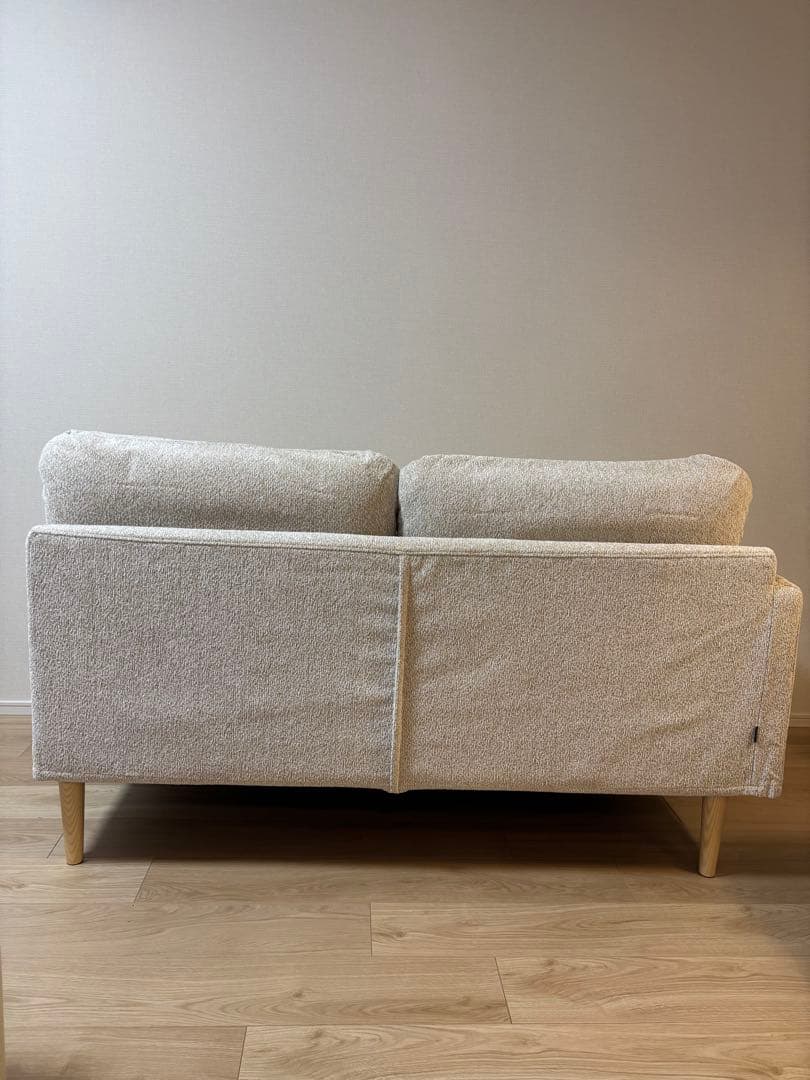 KEYUKA 2人掛けソファ　ベージュファブリック