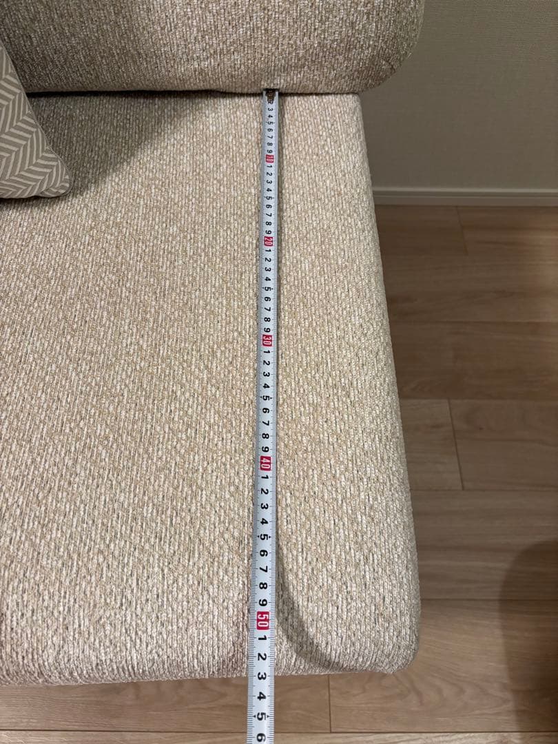 KEYUKA 2人掛けソファ　ベージュファブリック