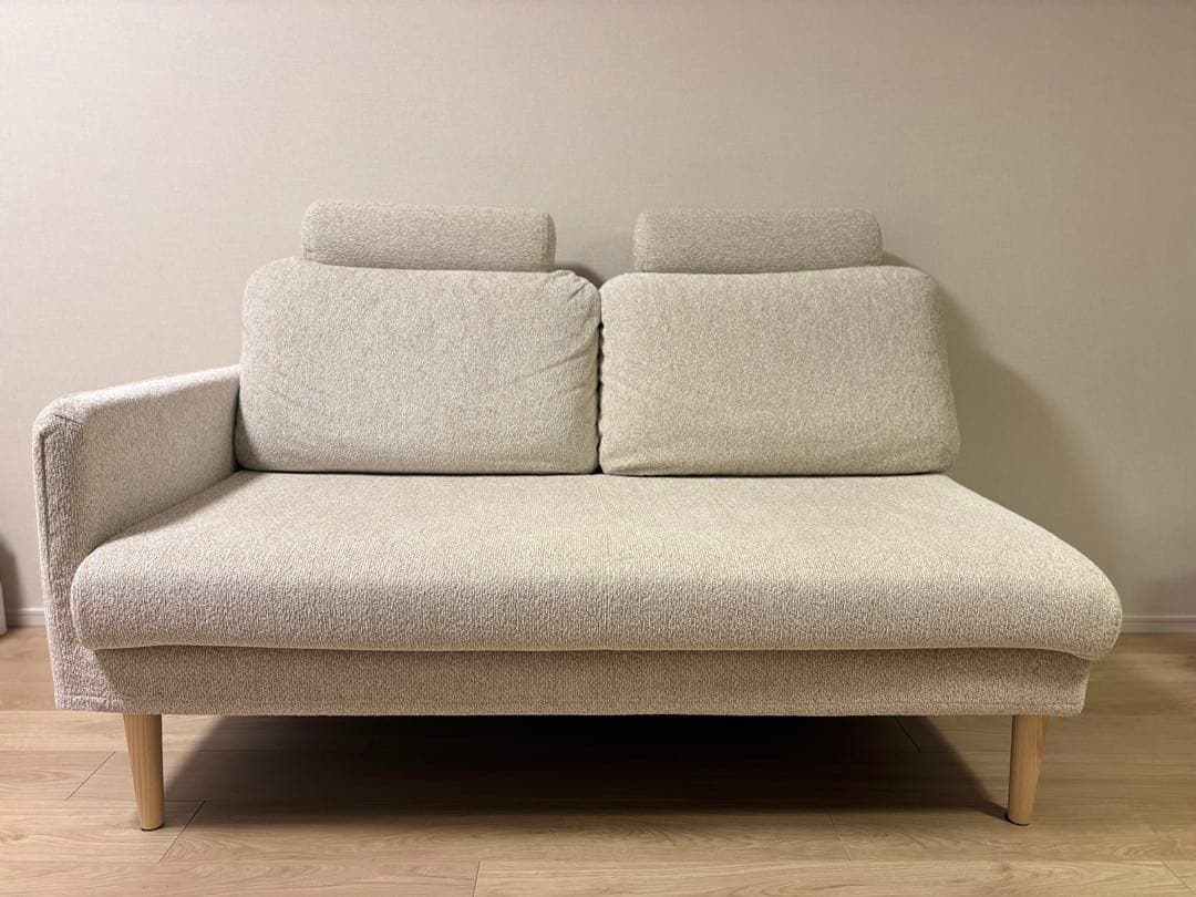 KEYUKA 2人掛けソファ　ベージュファブリック