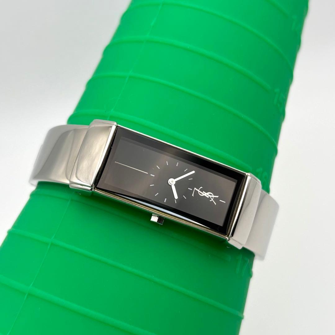 超美品✨イヴサンローラン 腕時計 バングル YSL 新品電池 ヴィンテージ