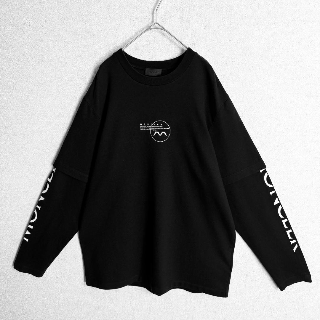 【美品☆定価10万円☆高級モデル☆ラバーロゴ】モンクレール ロンT 入手困難