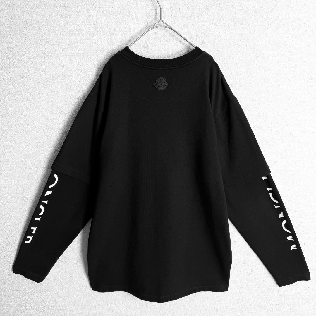 【美品☆定価10万円☆高級モデル☆ラバーロゴ】モンクレール ロンT 入手困難