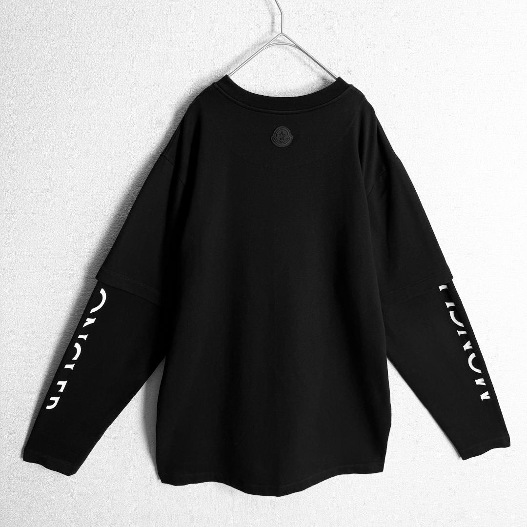 【美品☆定価10万円☆高級モデル☆ラバーロゴ】モンクレール ロンT 入手困難