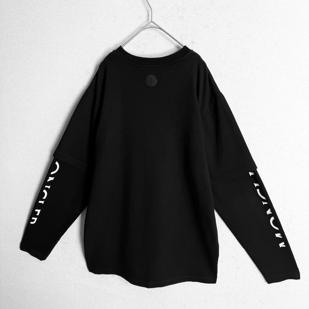 【美品☆定価10万円☆高級モデル☆ラバーロゴ】モンクレール ロンT 入手困難