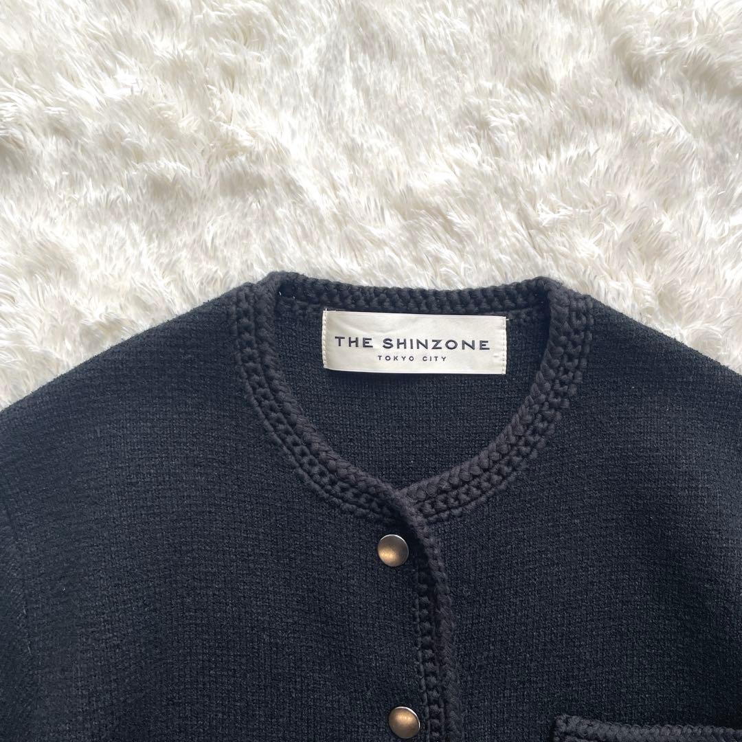 美品✨THE SHINZONE HPS別注　KNIT JACKET ブラック