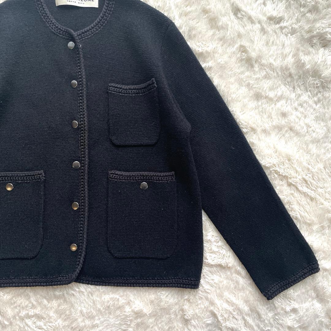 美品✨THE SHINZONE HPS別注　KNIT JACKET ブラック