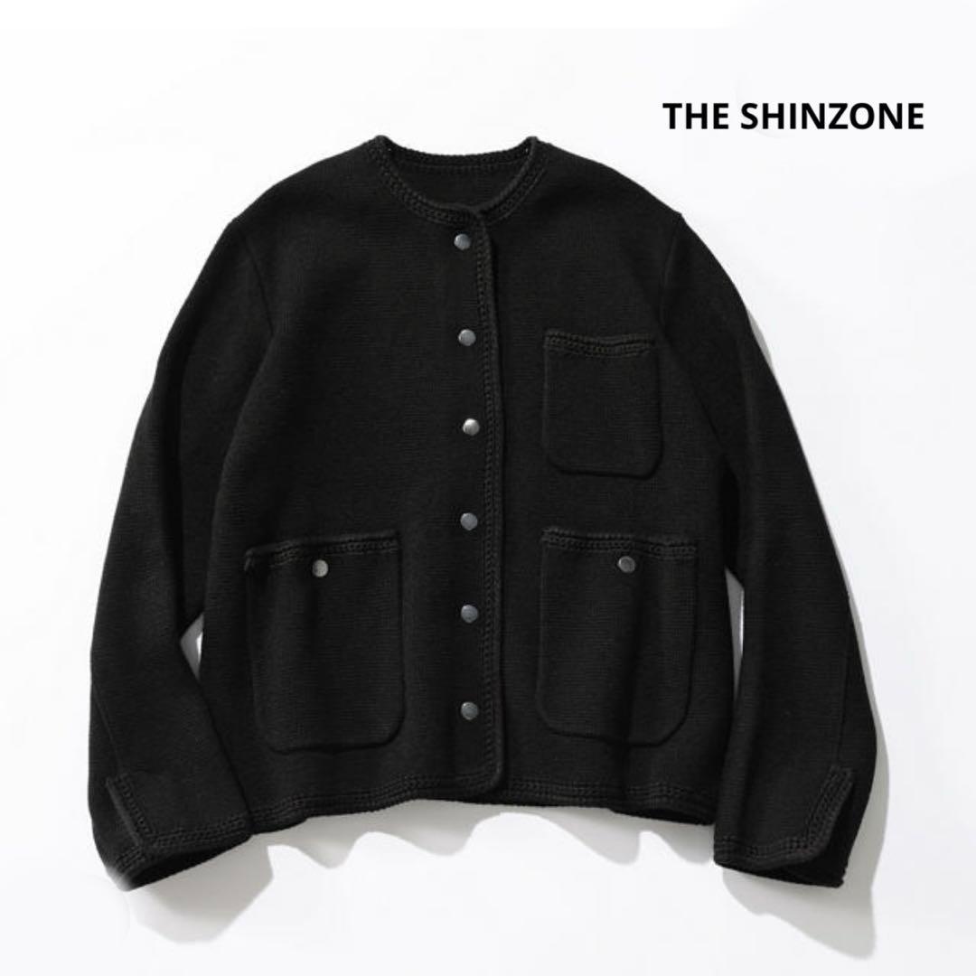 美品✨THE SHINZONE HPS別注　KNIT JACKET ブラック