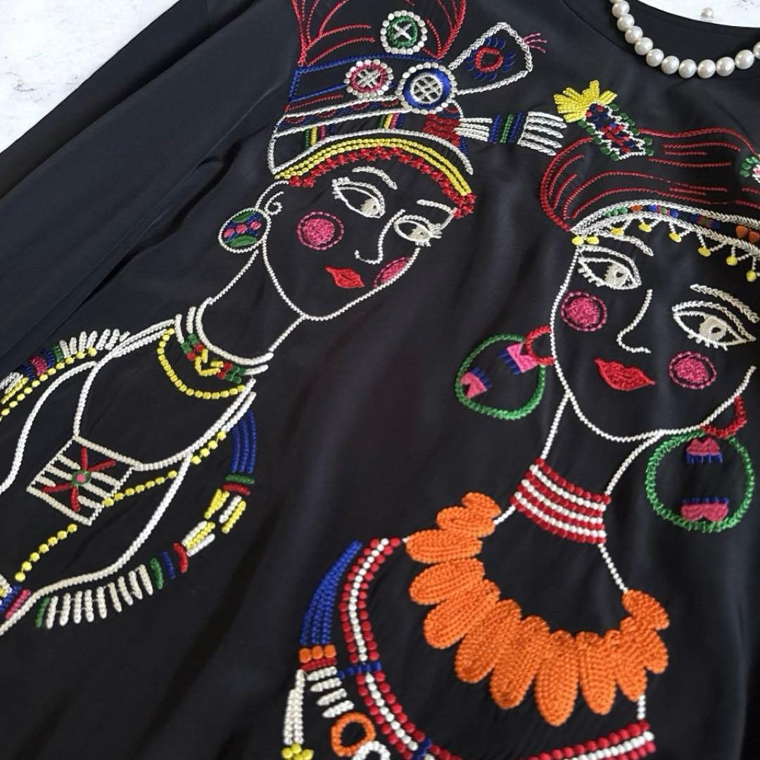 【入手困難】トクコプルミエヴォル ブルターニュ民族刺繍 チュニック 新品タグ付