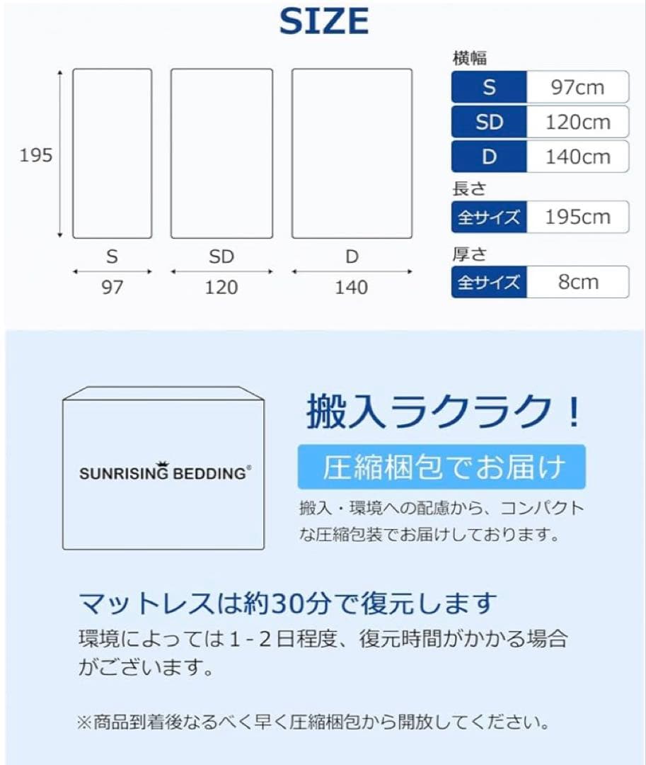 高反発マットレス 低反発マットレス 2層構造 腰痛 マットレス ダブルサイズ