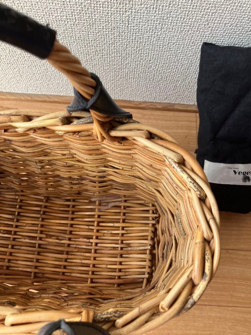 FleaStoreVegetal　フリーストアベジタル　かごバッグ　黒