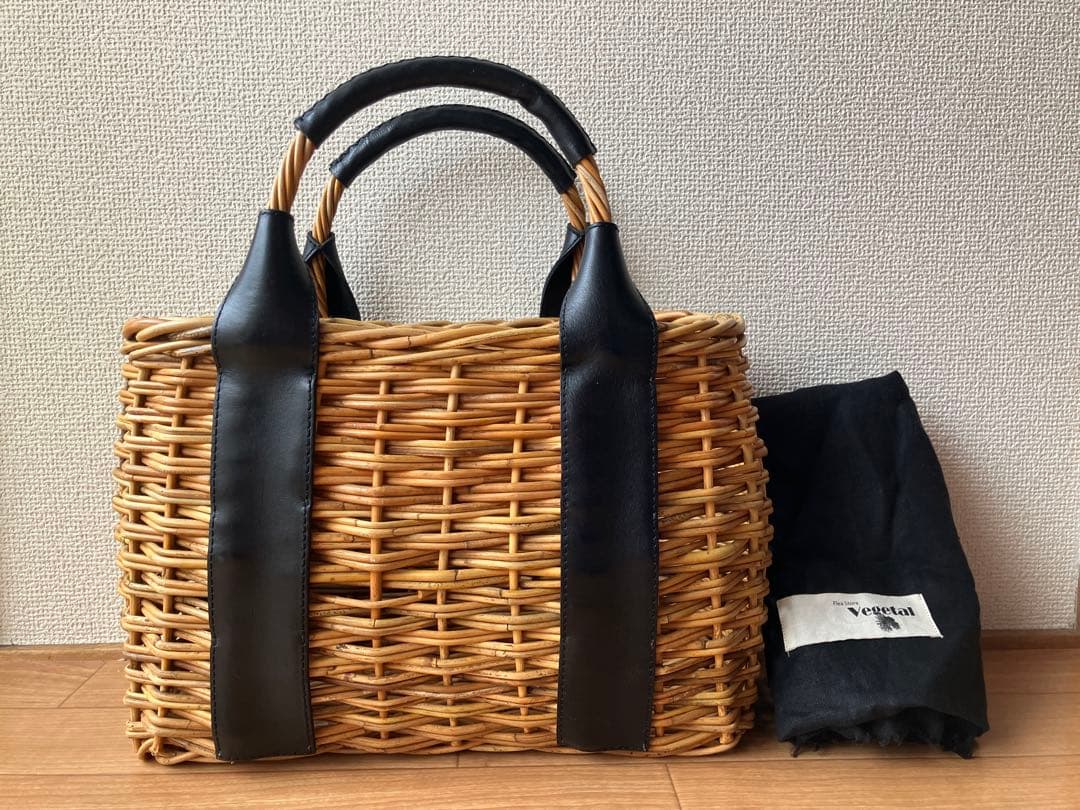 FleaStoreVegetal　フリーストアベジタル　かごバッグ　黒