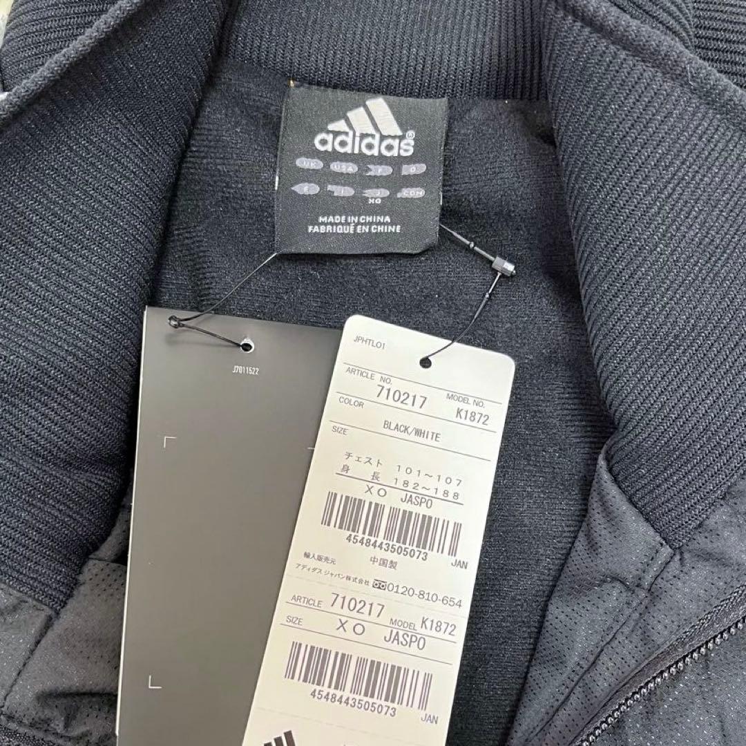 新品タグ付✨アディダスXL ウィンドストッパー スタジャン 中綿ブルゾン　黒　白