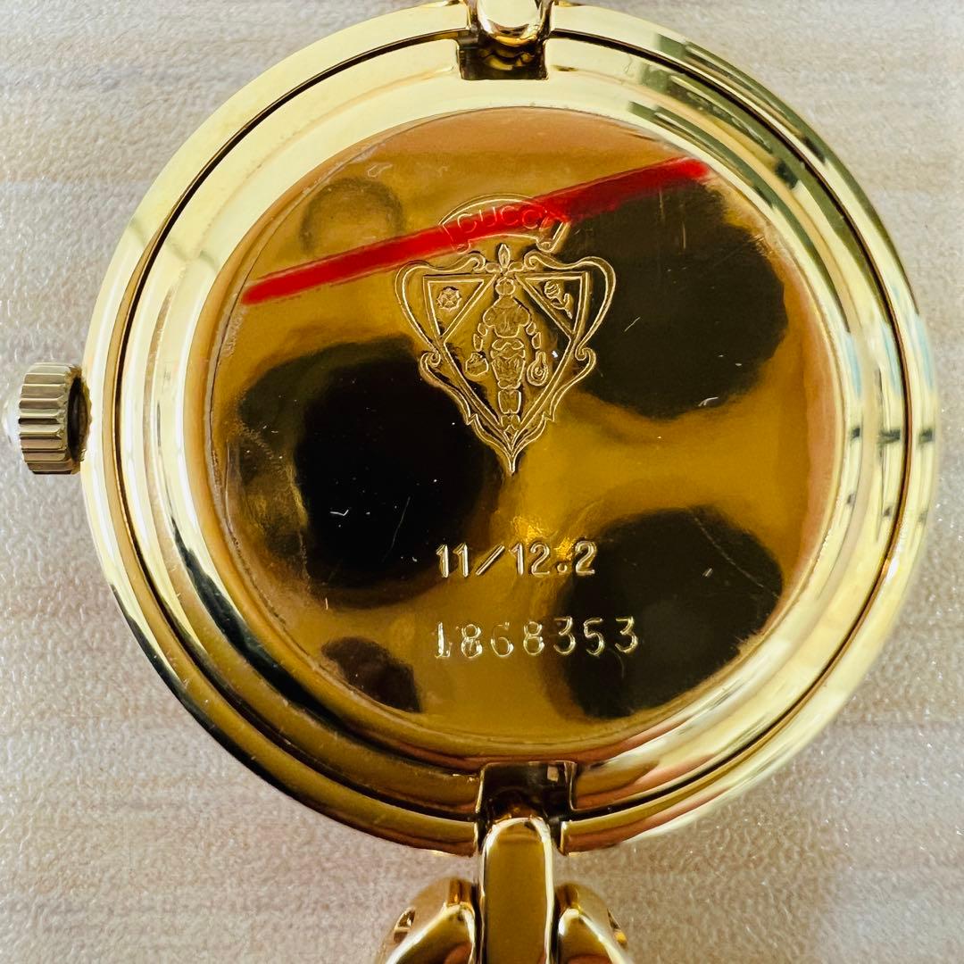 稼働美品 グッチ チェンジベゼル 11/20.2 6色 ゴールド