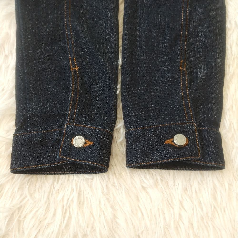 si-si-si confort デニムジャケット バンドカラー インディゴ M