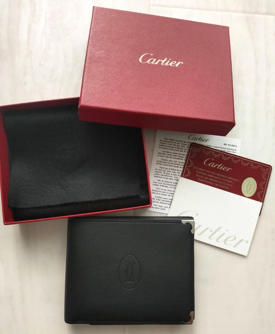 新品未使用✨Cartier カルティエ マストライン 折財布 黒 ブラック