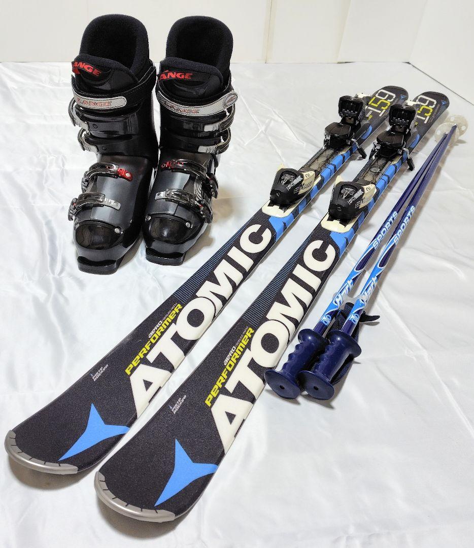 J■スキーセット■板ATOMIC159cm■靴LANGE28〜28.5cm