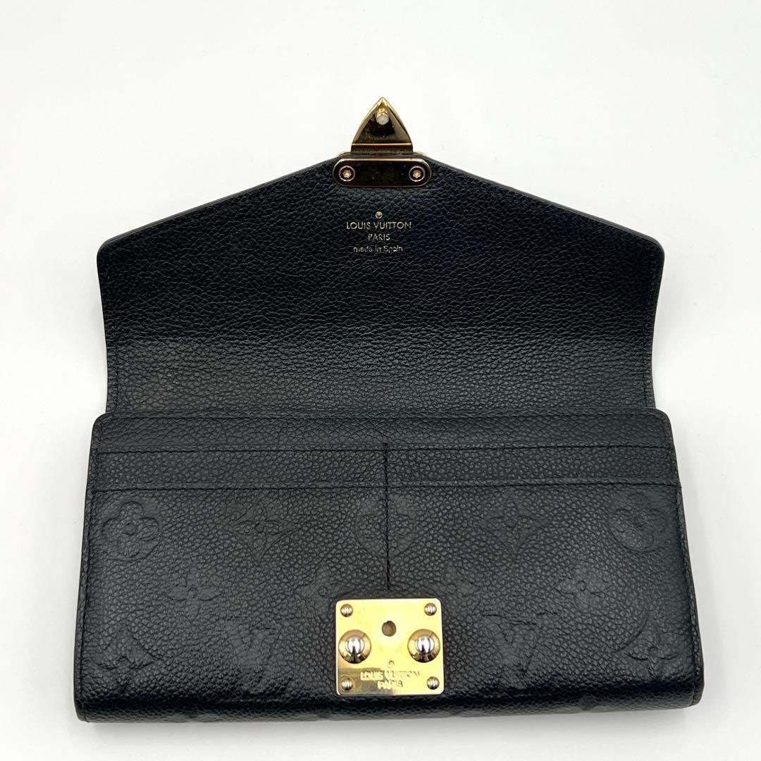 【美品】ルイヴィトン モノグラム アンプラント ポルトフォイユ メティス 長財布