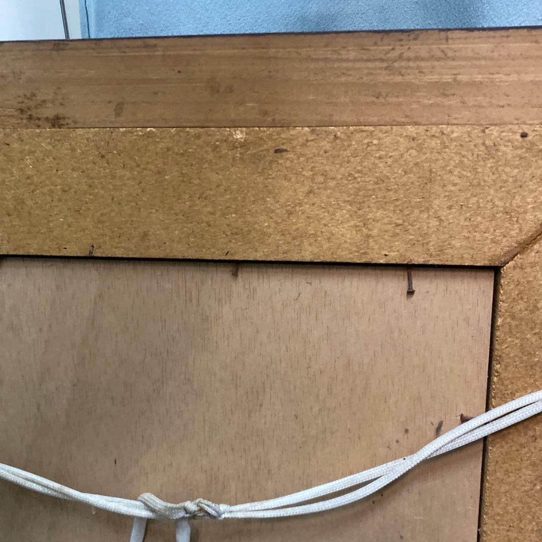 N スペイン製　アンティーク　壁掛けミラー　鏡　タイル張り　送料込み