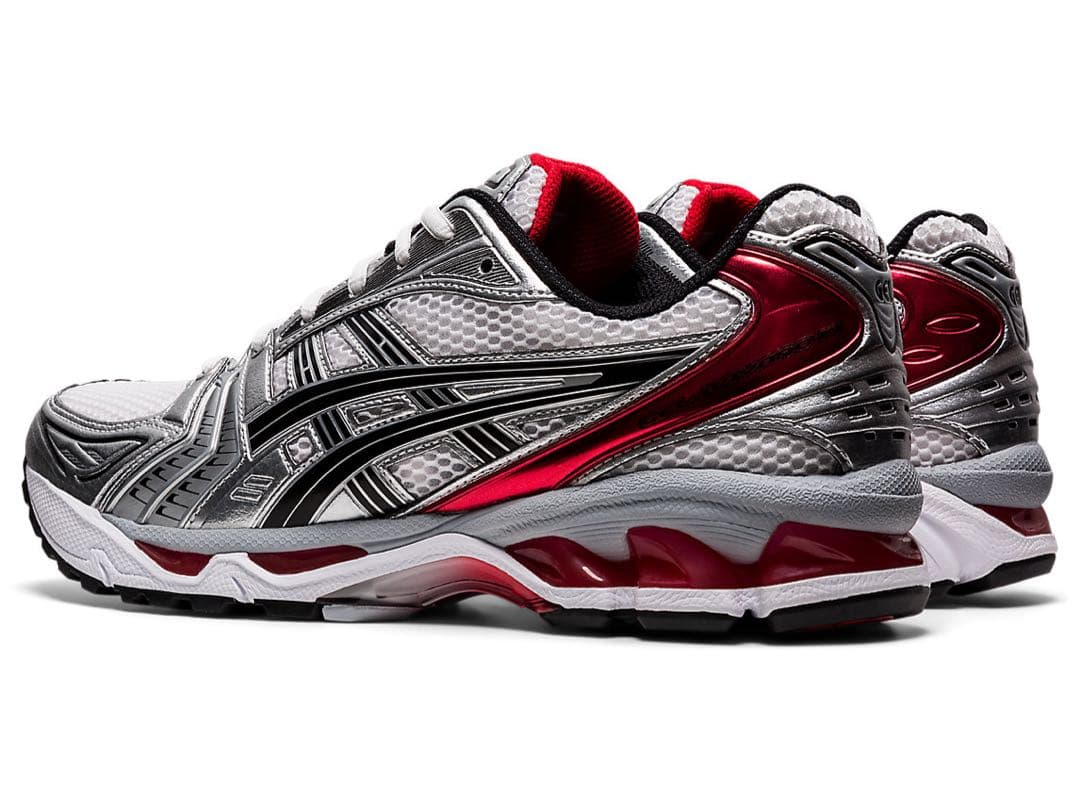 靴 asics GEL-KAYANO 14 WHITE/CLASSIC RED