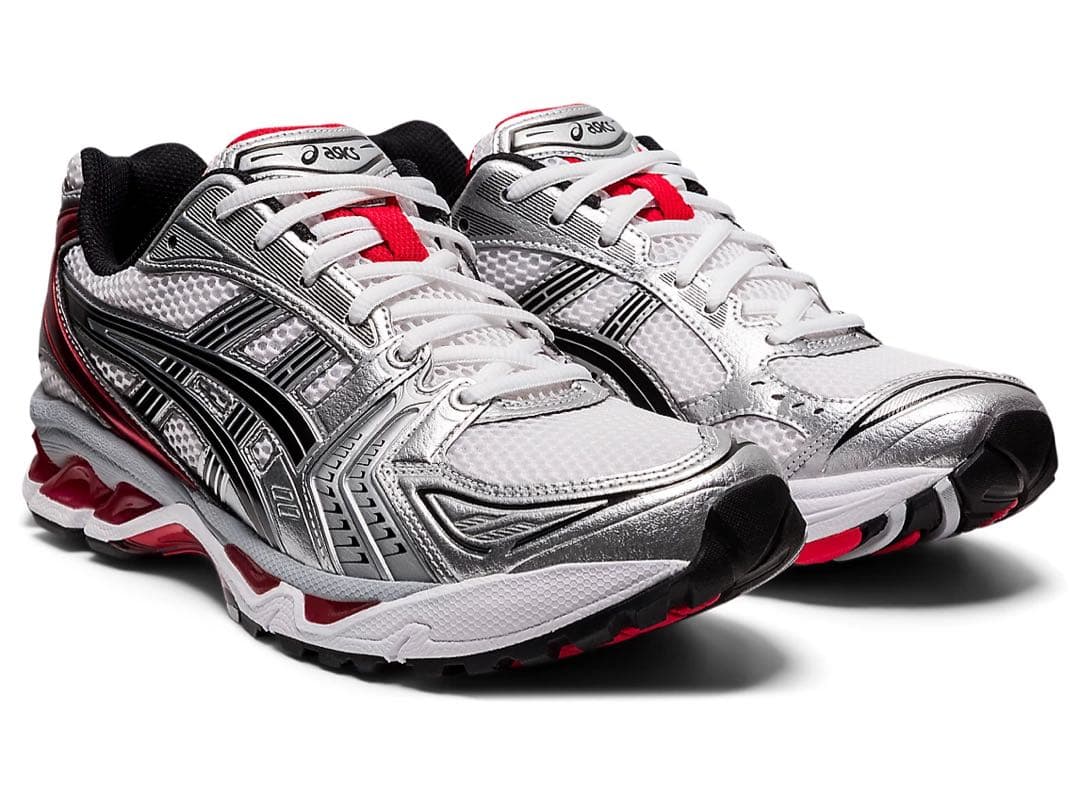 靴 asics GEL-KAYANO 14 WHITE/CLASSIC RED