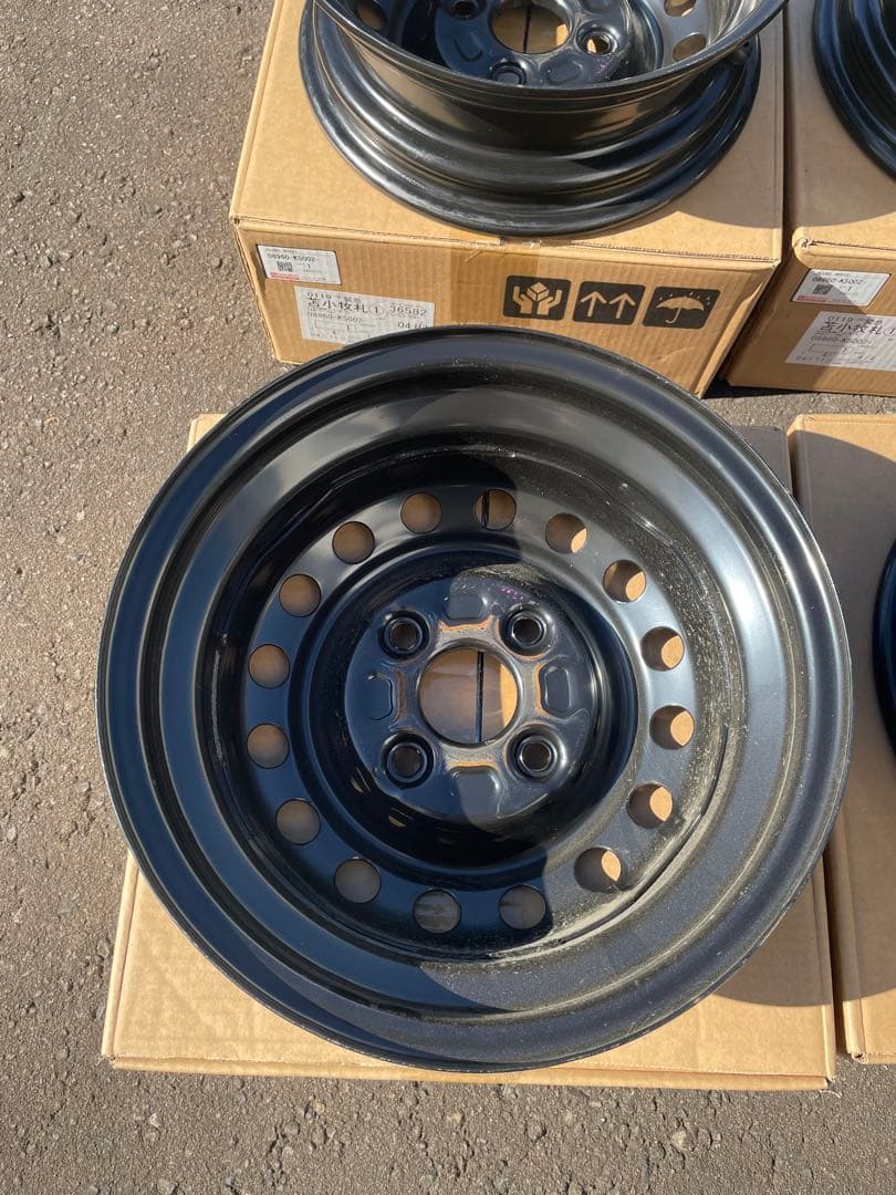 ダイハツアトレー純正スチールホイール4本セット新車外し