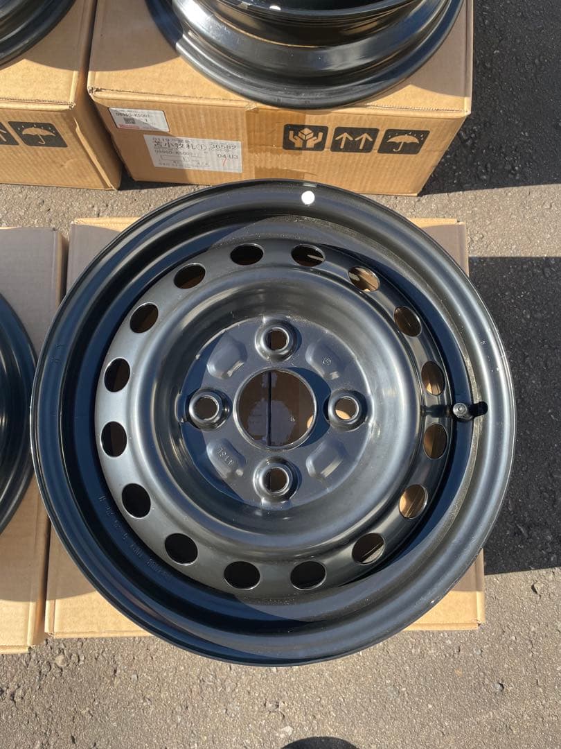 ダイハツアトレー純正スチールホイール4本セット新車外し
