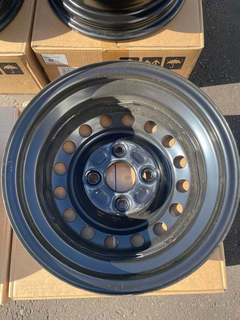 ダイハツアトレー純正スチールホイール4本セット新車外し