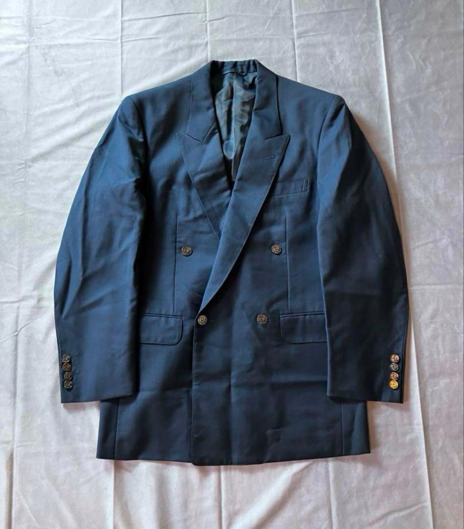 ディオール セットアップ ダブル Diorメタルボタン ブルー