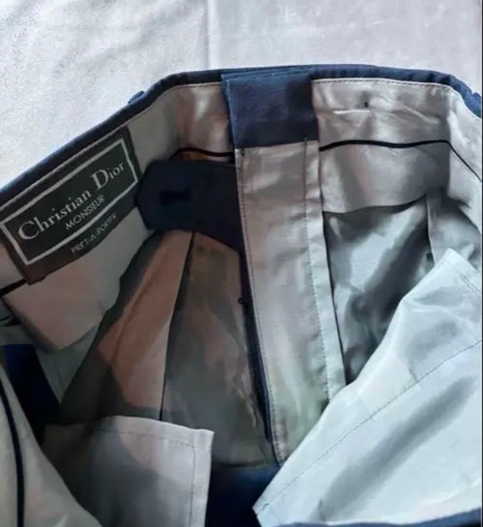 ディオール セットアップ ダブル Diorメタルボタン ブルー