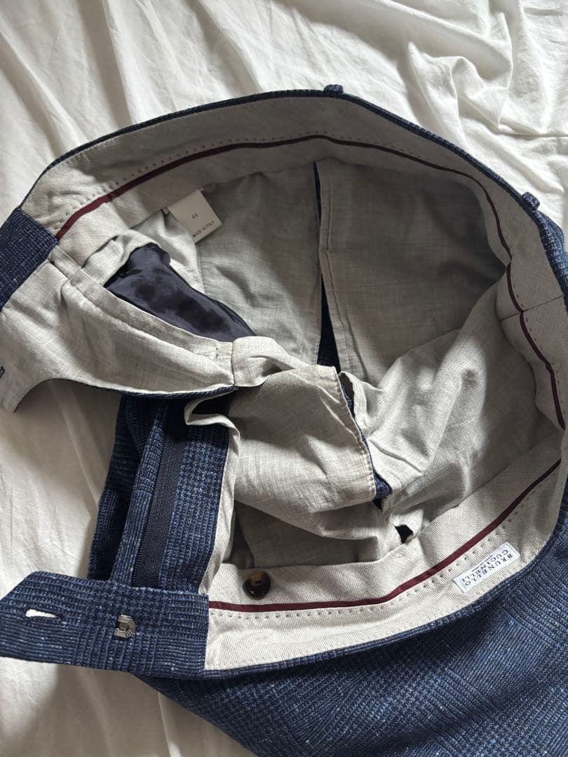 BRUNELLO CUCINELLI ウールカシミヤ　ネイビー46