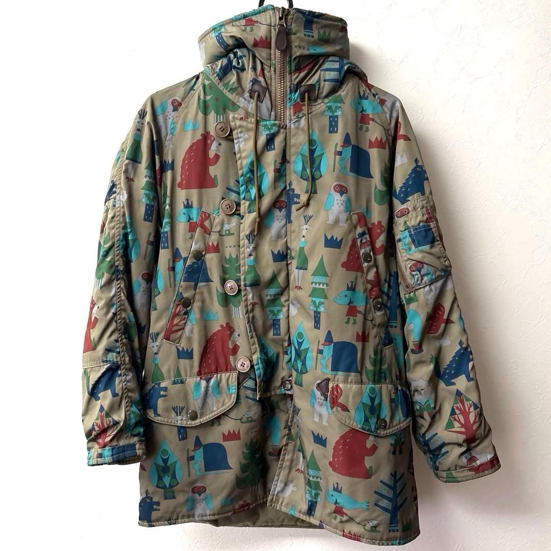 Ne-net ネネット絵本作家ツペラツペラさんとのコラボ もりのなかコート M