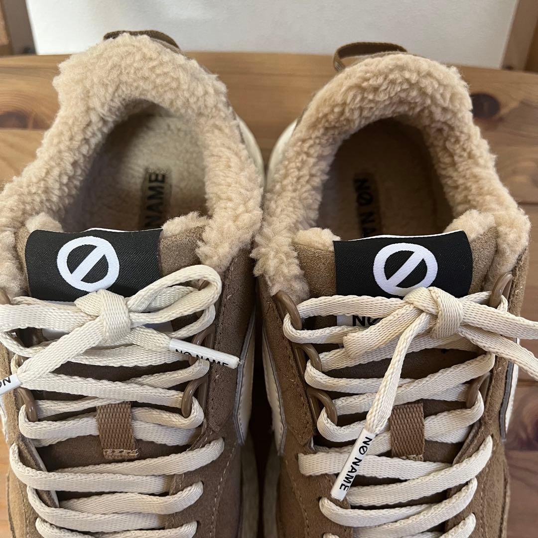 未使用✨ノーネーム　CARTER JOGGER カーター 厚底　ボア　23.5