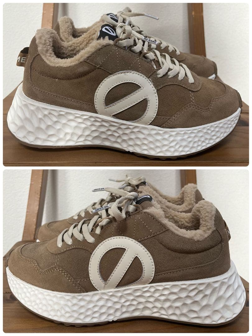 未使用✨ノーネーム　CARTER JOGGER カーター 厚底　ボア　23.5