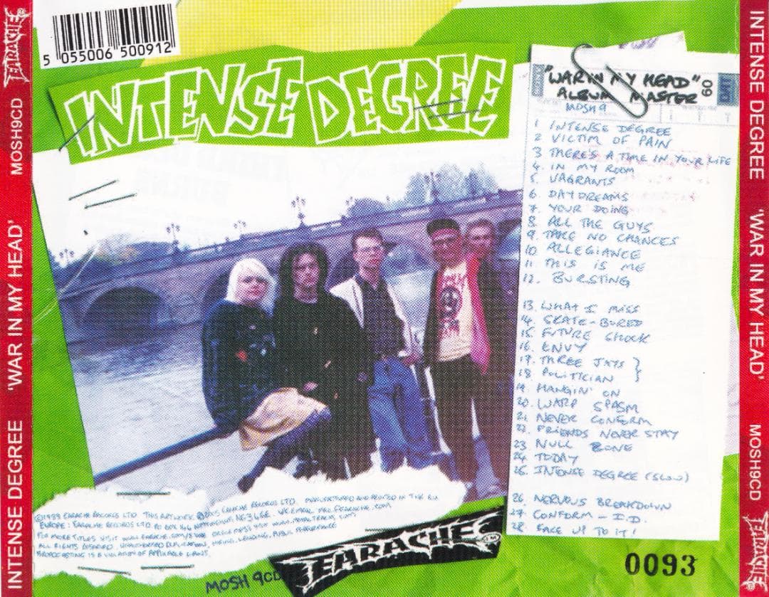 限定盤 帯 美品 INTENSE DEGREE War In My Head