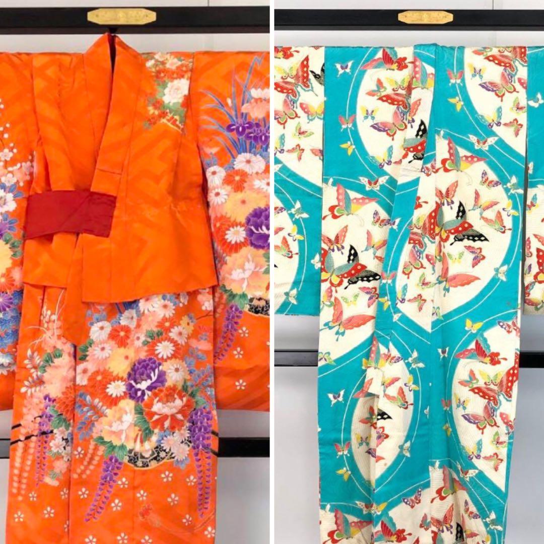 子供着物 七五三 3歳 花籠 金駒刺繍 CK-7325 CK-7369