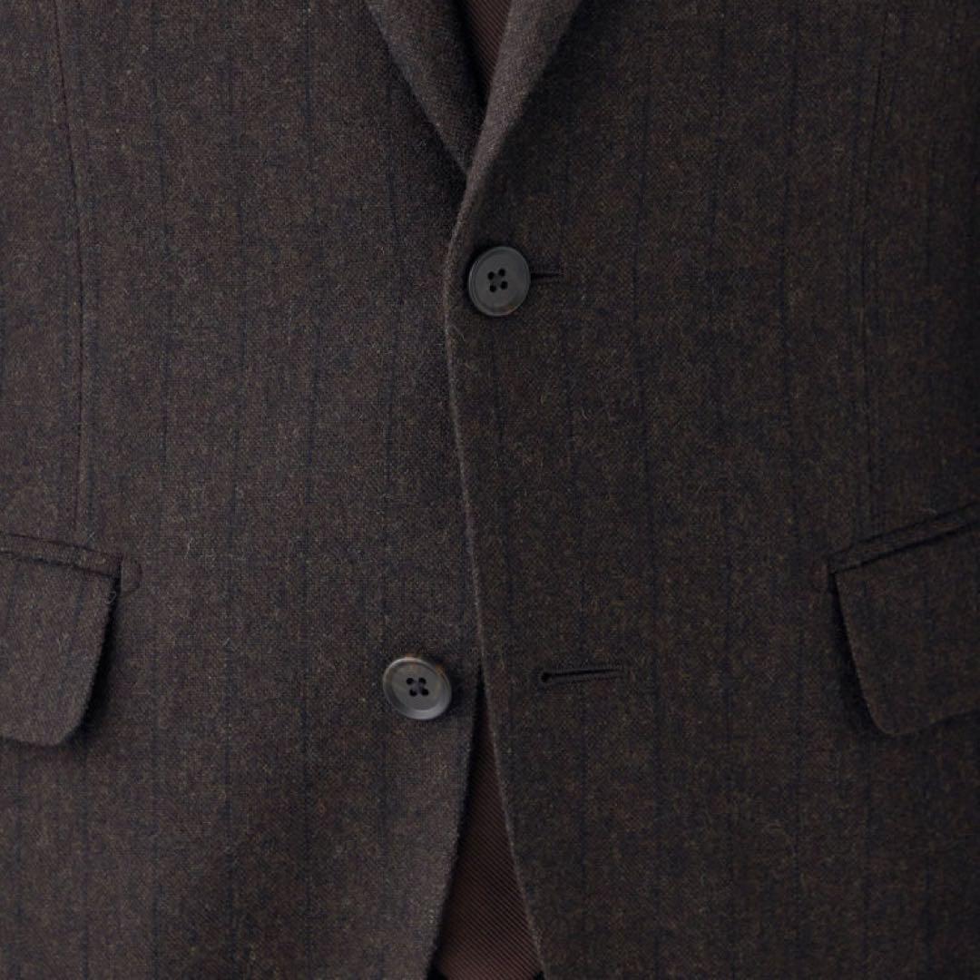 ブラウンスーツ　秋冬　ストライプ