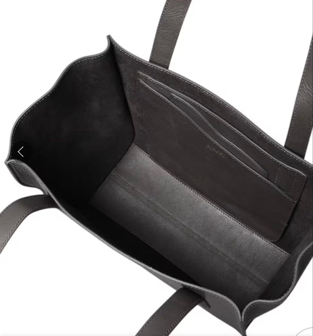 美品✳︎HIROFUヒロフ✳︎ヌーヴォラ✳︎レザートートバッグ M 本革✳︎グレー