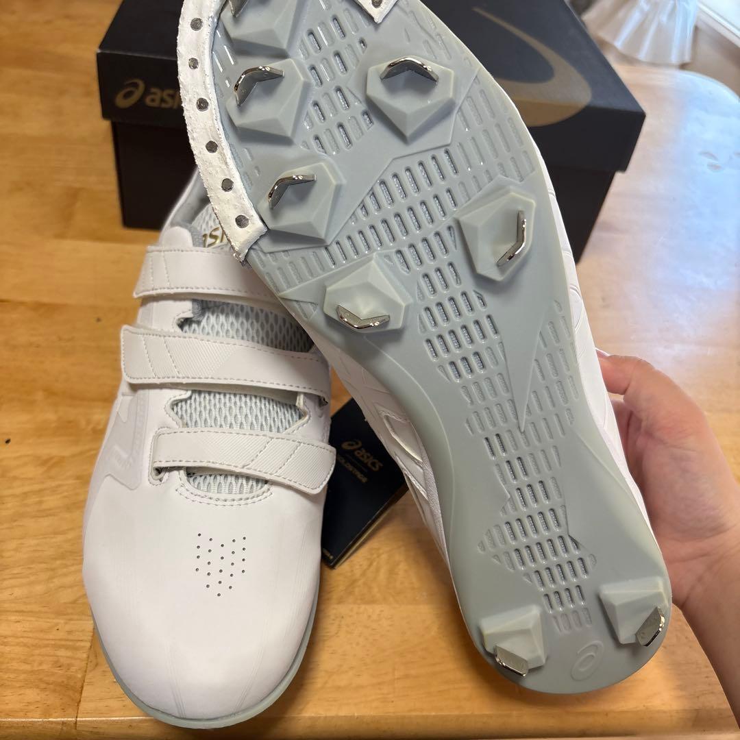 訳あり新品 Pカバー加工済み 野球 スパイク アシックス 28.5