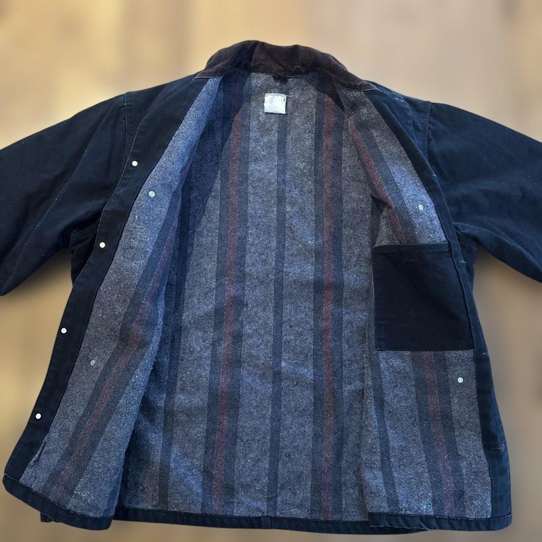 k*様 値下 90s カーハート 墨黒 チョアコート カバーオール XL 46