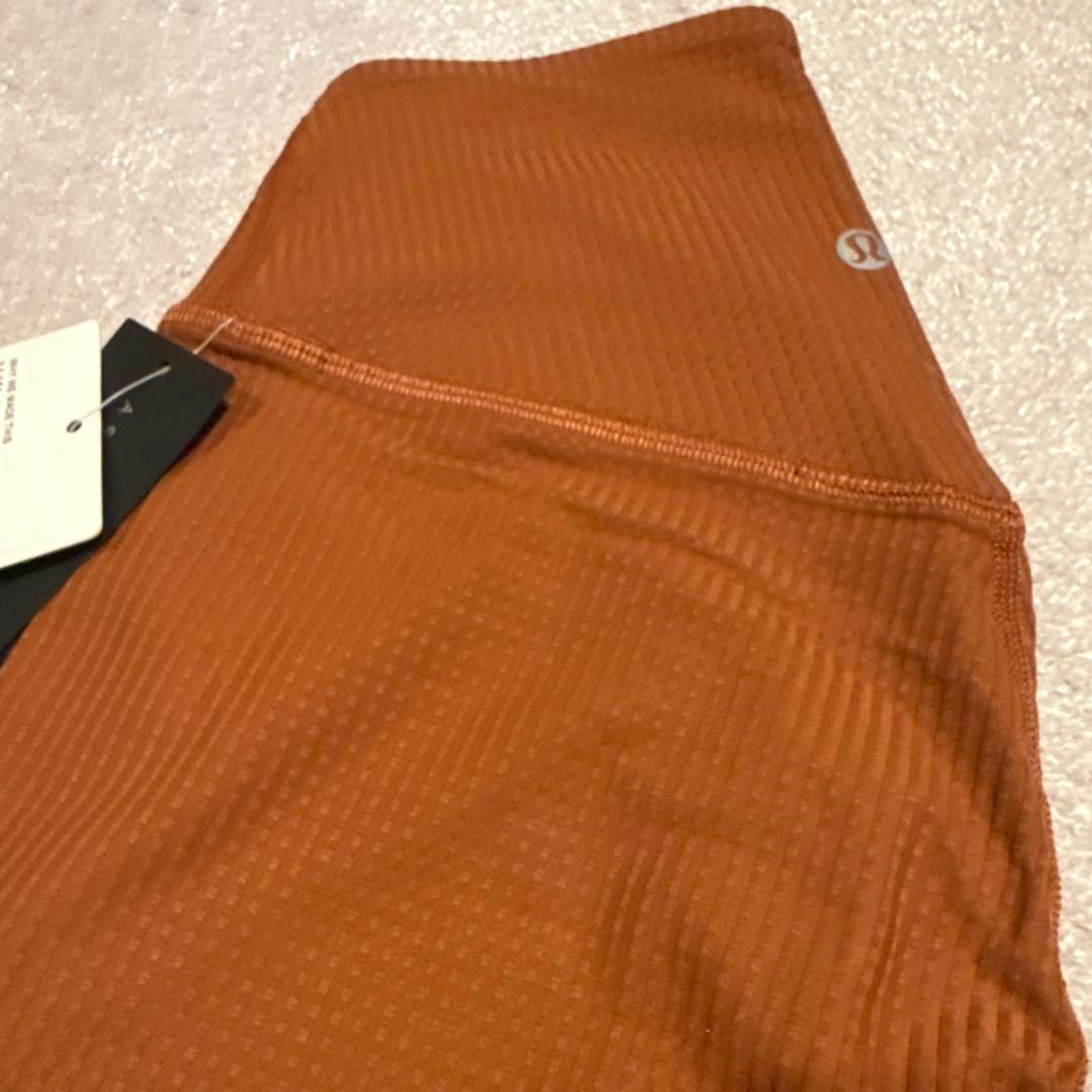 Vウエストヨガタイツ 24インチ ブラウン XS