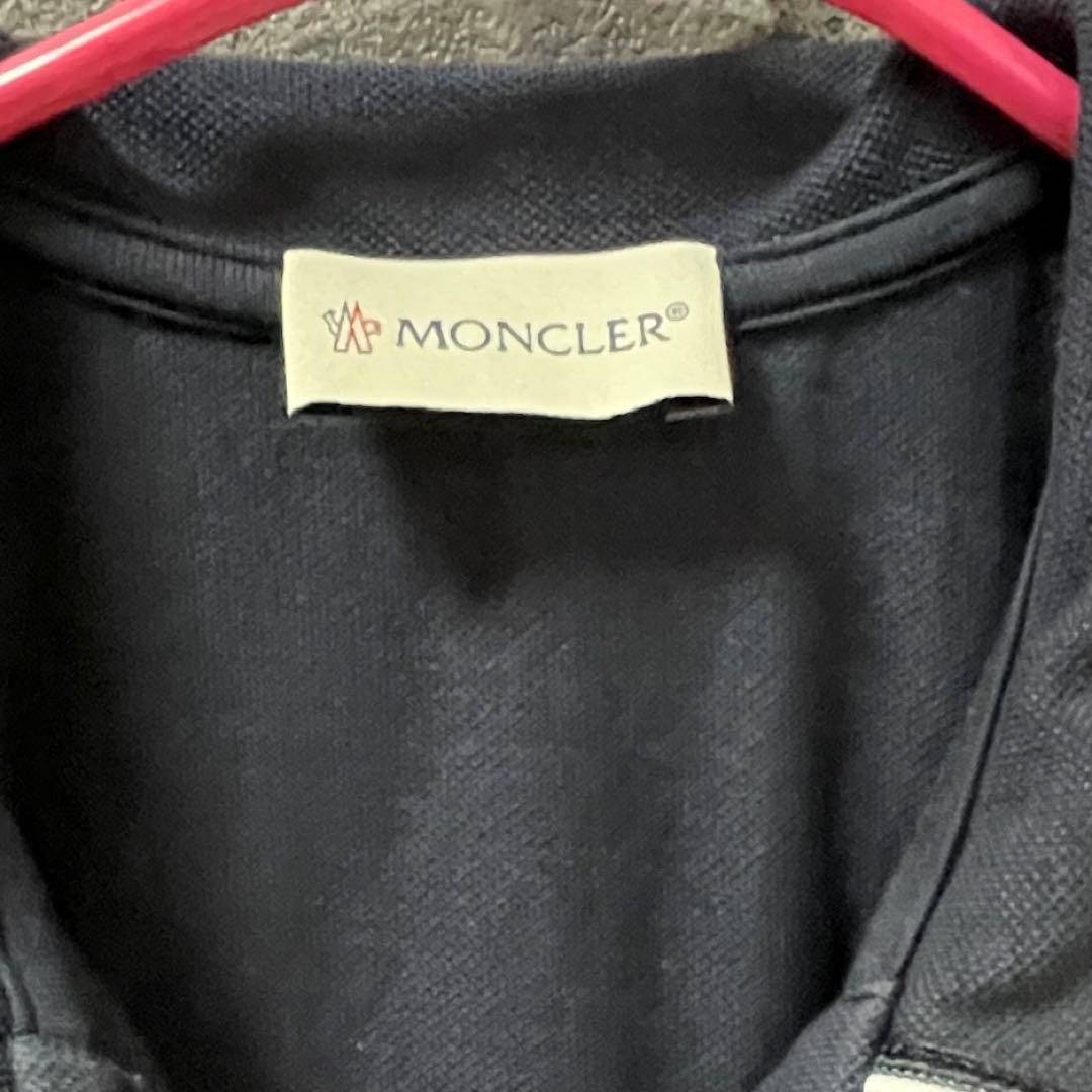 極美品 MONCLER ポロワンピース 140cm ネイビー/ホワイト