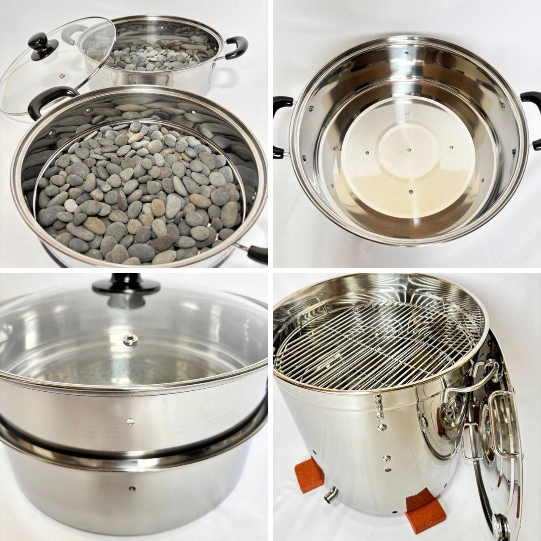 壺不要！業務用炭焼き芋機｜簡単に蜜焼き芋が焼けるスターターキット（軽量設計）